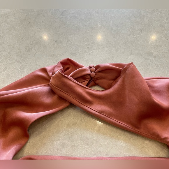 HOUSE OF CB Toira Satin Corset Minidress in Rose Size XS - Picture 10 of 15